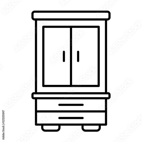 Wardrobe Line Icon