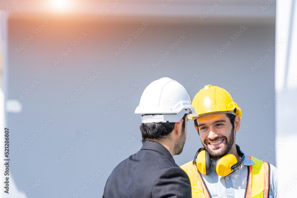 Engineer working at the construction of housing estates,Under construction. Engineer working at the construction of housing estates,Under construction.