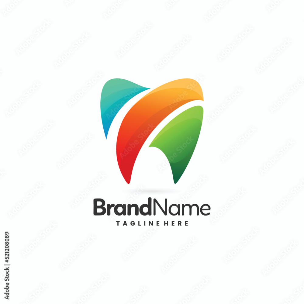 tooth vector logo design illustration tooth vector logo design illustration