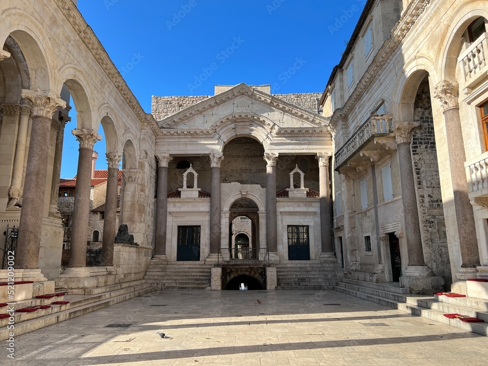 Peristyle Square in central Split