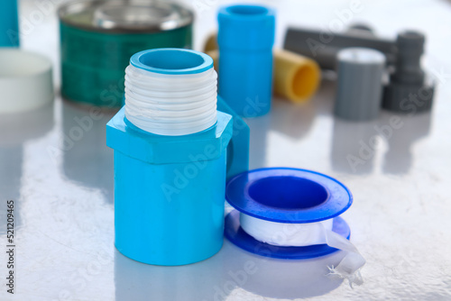 Pipe Thread Seal Tape. Tape for Screw Fittings