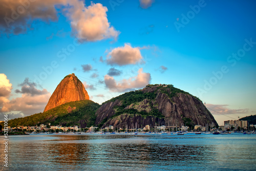 Tableau sur toile Baía de Guanabara e morro do Pão de Açúcar, Rio de Janeiro, Brasil