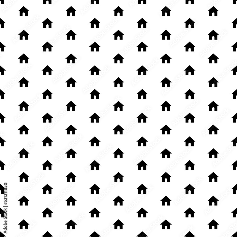 Square seamless background pattern from geometric shapes. The pattern is evenly filled with big black kennel symbols. Vector illustration on white background Square seamless background pattern from geometric shapes. The pattern is evenly filled with big black kennel symbols. Vector illustration on white background