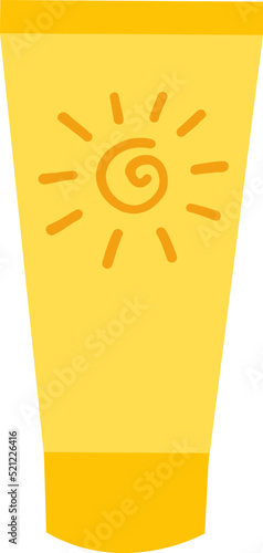 Sunscreen in a tube