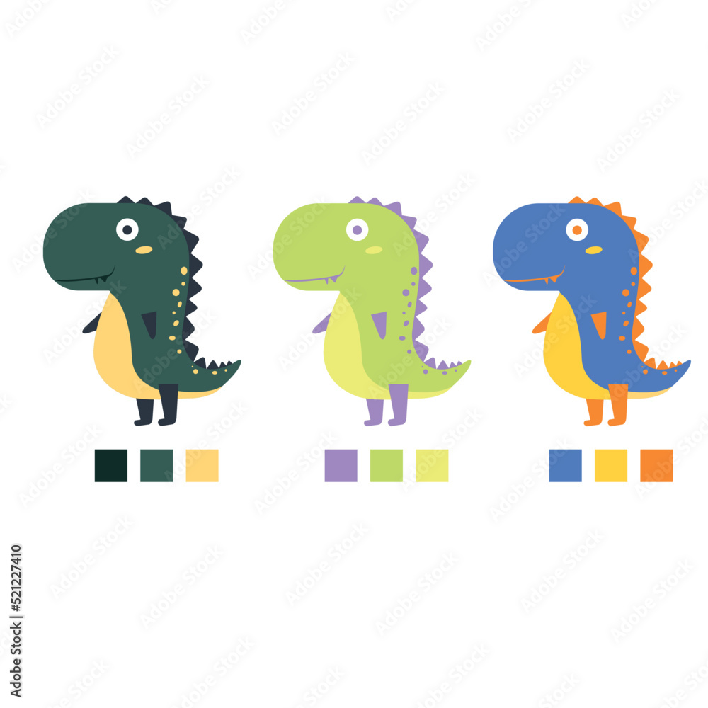 Dinosaur, Illustrations for children, dinosaur character