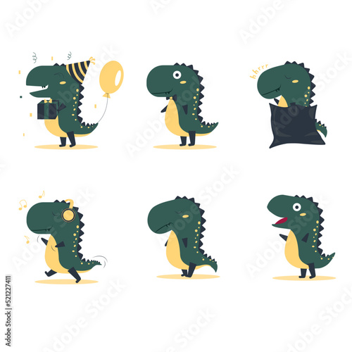 Dinosaur emotions, Illustrations for children, dinosaur character
