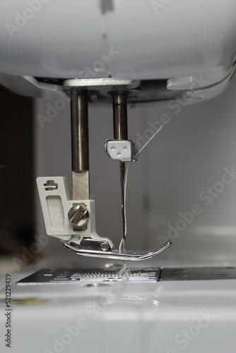 Принти на полотні zoomed plan of a sewing machine foot