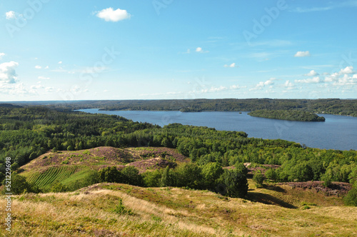 Landscape with lake. Silkeborg, Denmark