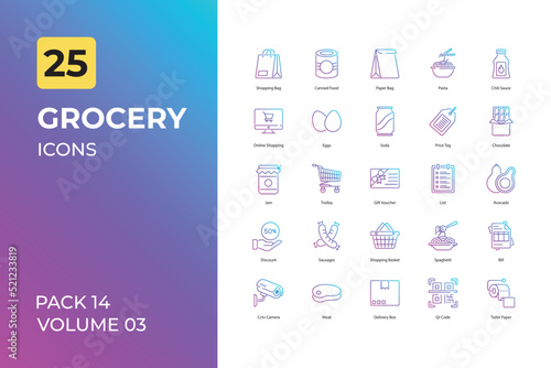  Grocery icons collection. Set contains such Icons as shopping, store, and more