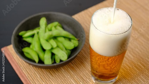 ビールと枝豆