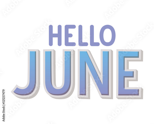 illustration of hello june