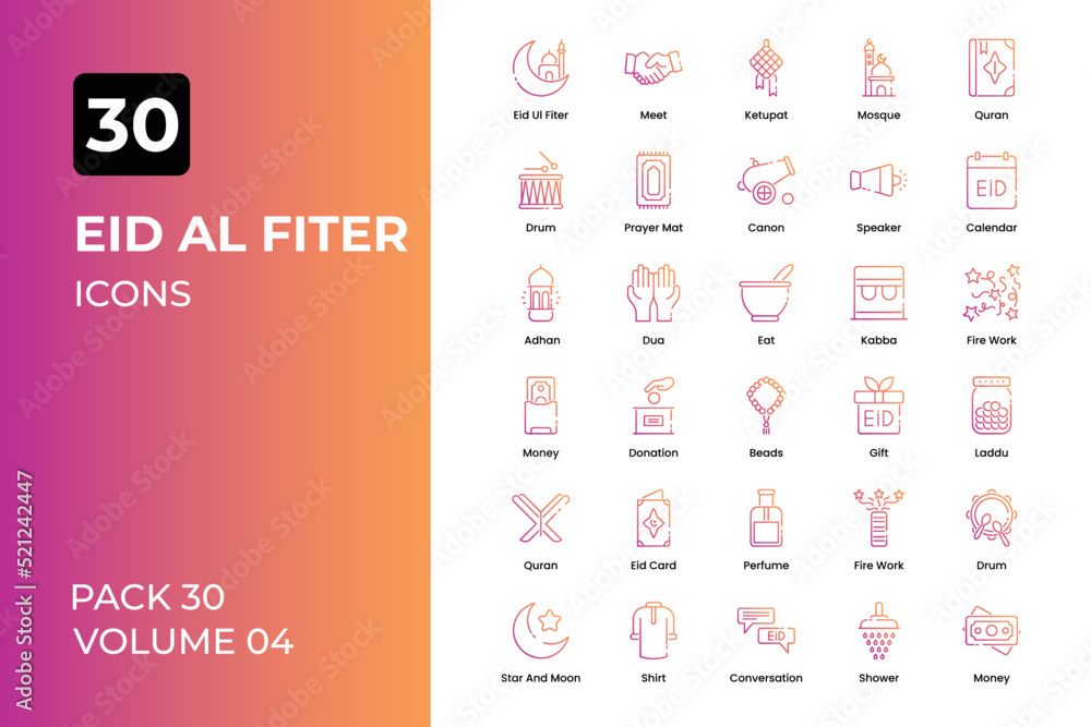 Eid ul Fitter icons collection. Set contains such Icons as meeting, prayer mat, calendar, and more Eid ul Fitter icons collection. Set contains such Icons as meeting, prayer mat, calendar, and more