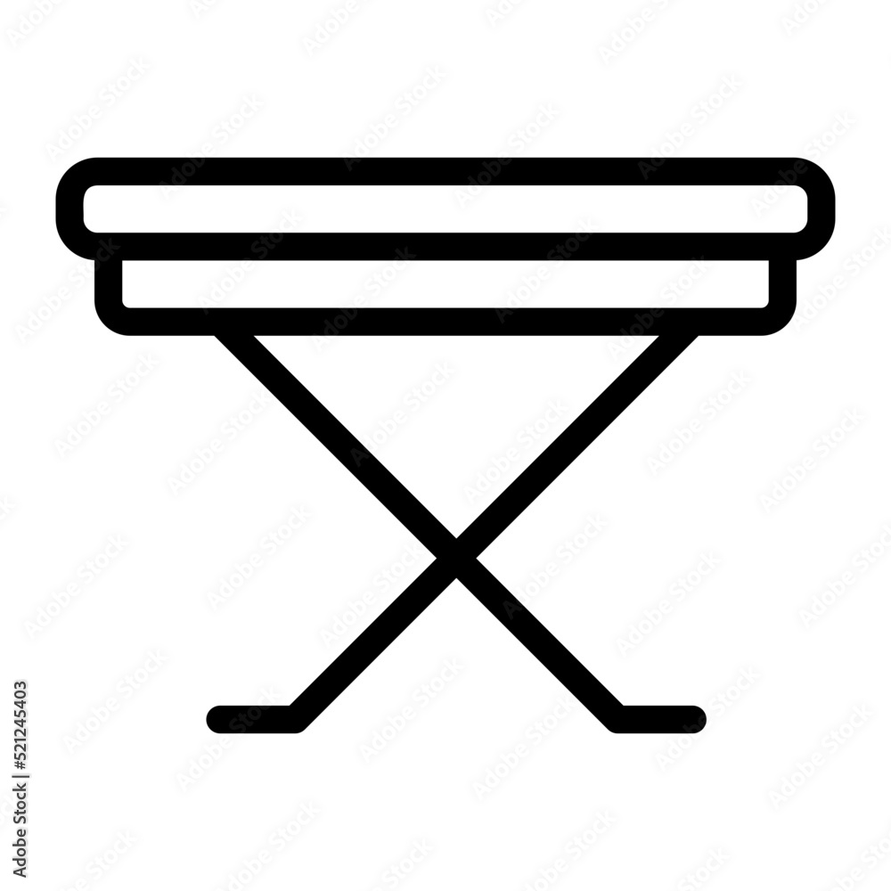 iron table line icon iron table line icon