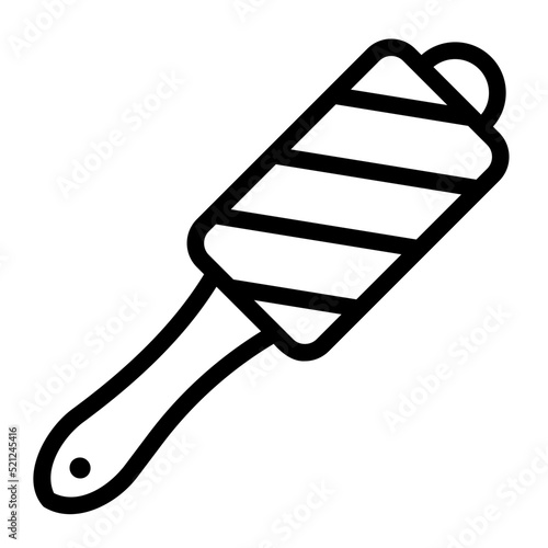 lint roller line icon