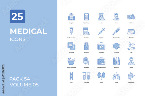 Medical icons collection. Set contains such Icons as bandge, hospital, medical, and more