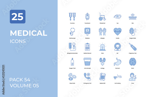 Medical icons collection. Set contains such Icons as bandge, hospital, medical, and more