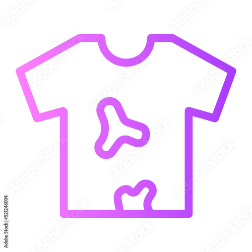 dirty clothes gradient icon