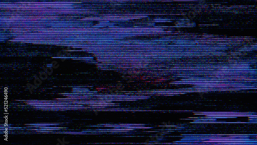 Unique Design Glitch noise static television VFX. Visual video effects stripes background, CRT tv screen no signal glitch effect