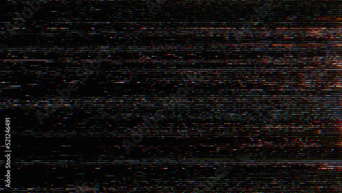 Unique Design Glitch noise static television VFX. Visual video effects stripes background, CRT tv screen no signal glitch effect