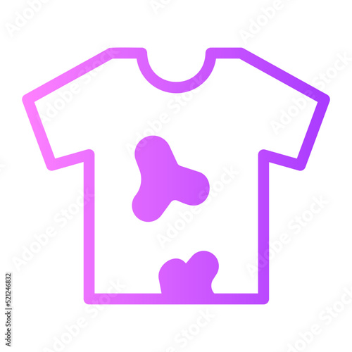 dirty clothes gradient icon