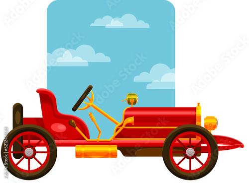 Car on a blue background.