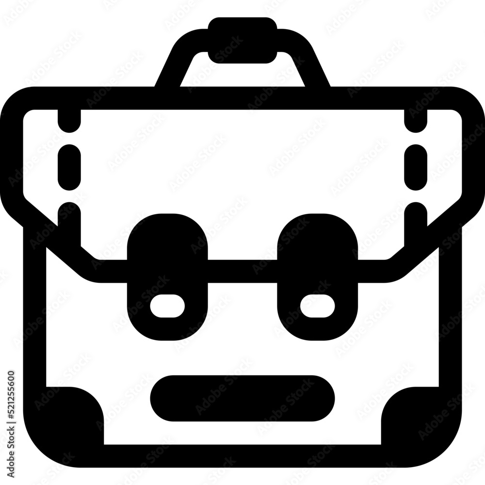Briefcase Glyph icon vector design and illustration template Briefcase Glyph icon vector design and illustration template