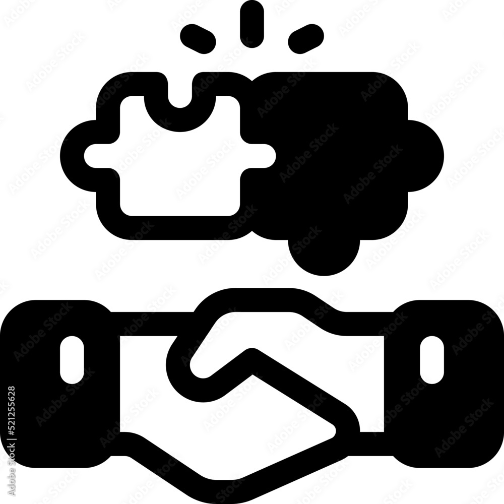 Collaboration Glyph icon vector design and illustration template Collaboration Glyph icon vector design and illustration template