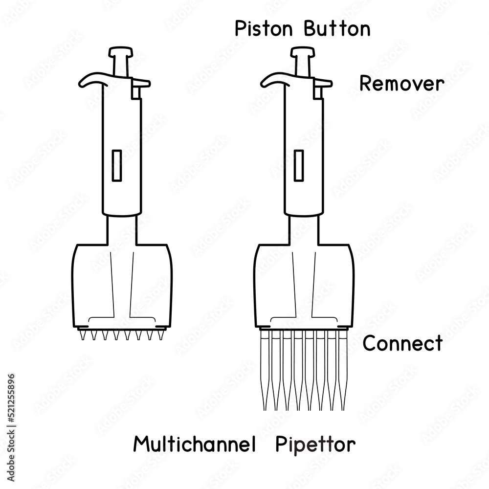 Laboratory Micropipette Set Adjustable Transfer Pipettes Controller