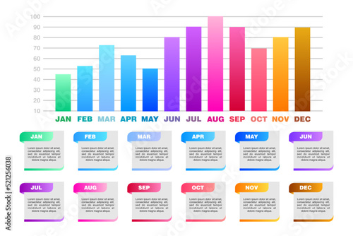 Infographic set information graphic and charts business diagrams