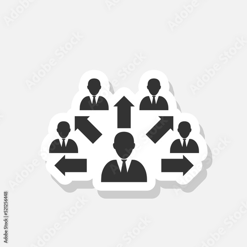 Contact Tracing Infographic sticker icon