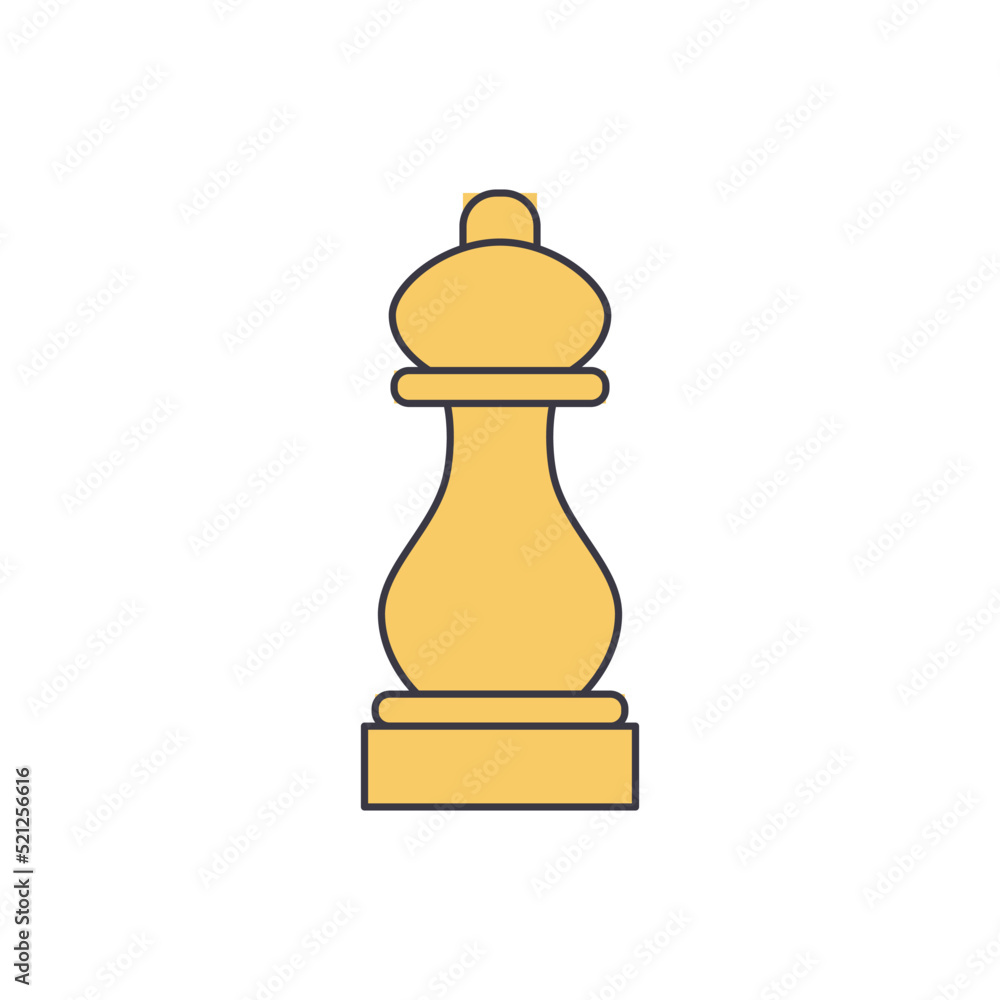 Pepper mill icon in color, isolated on white background Pepper mill icon in color, isolated on white background