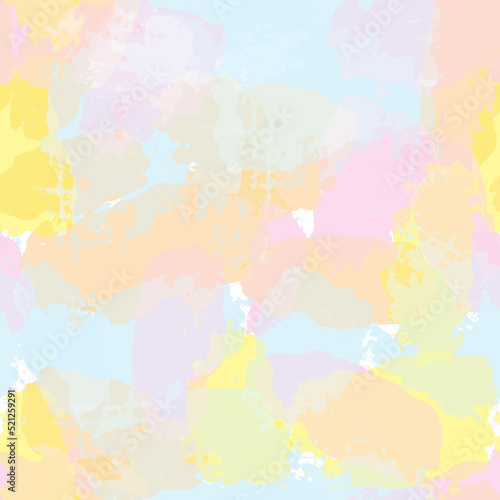 watercolor seamless pattern, rainbow colors girly print, artistic pastel background