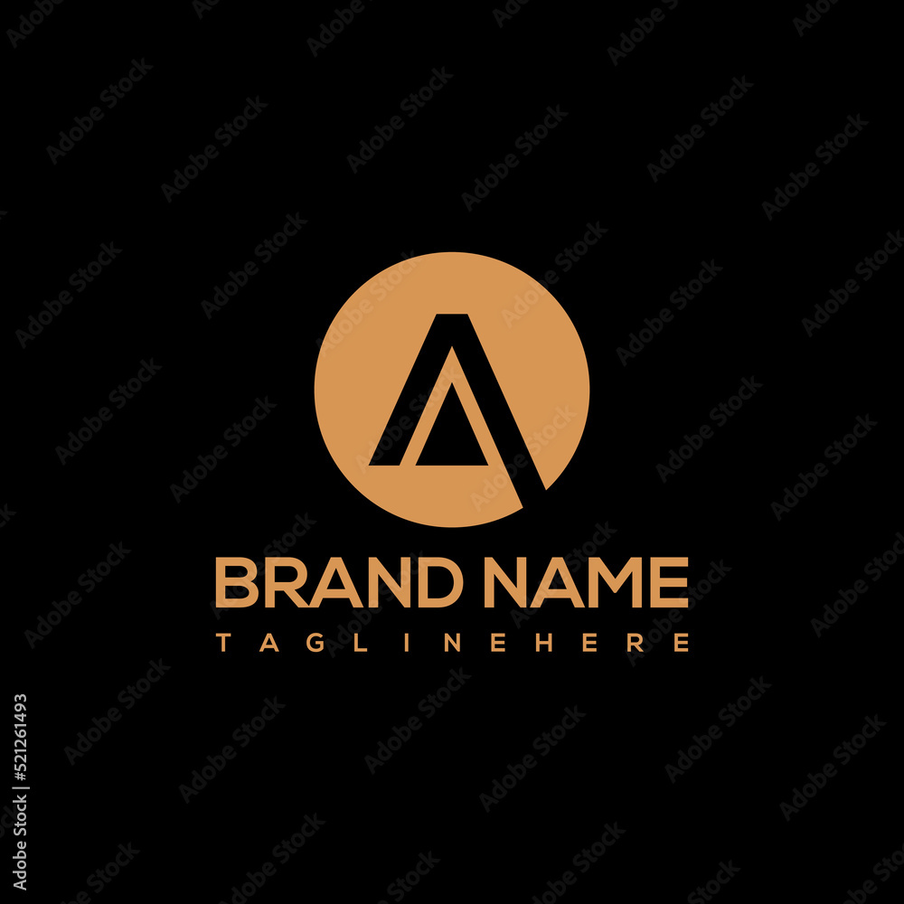 Obraz premium A Letter Logo Template Illustration Design. Vector EPS 10.