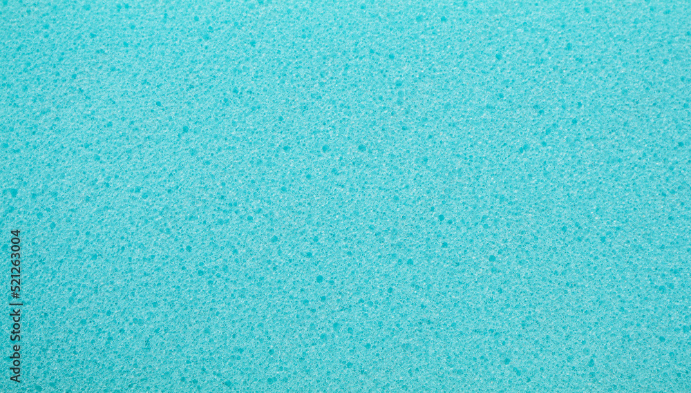 Close up of blue sponge detail texture can be use as background
