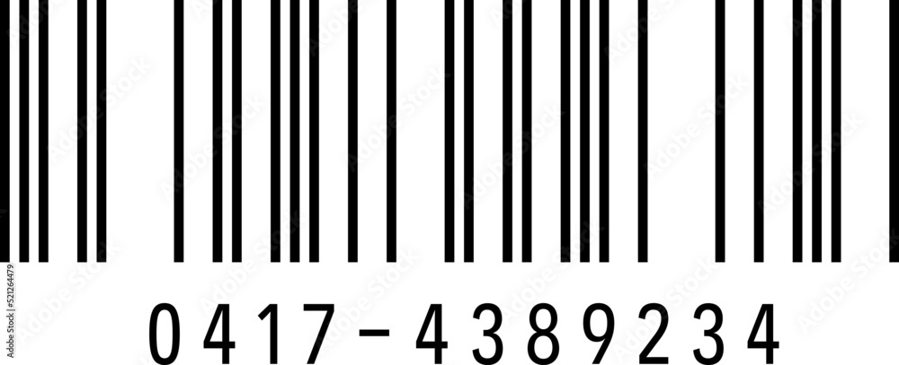 Product barcode and qr code clip art