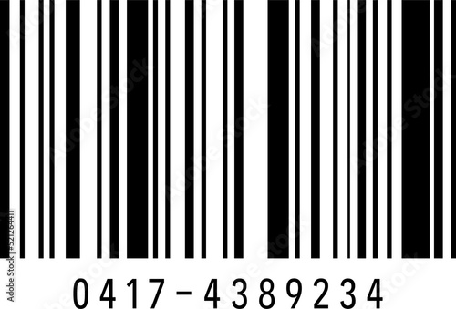 Product barcode and qr code clip art