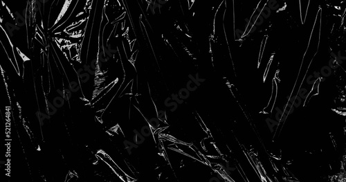 Image of moving shapes on black background