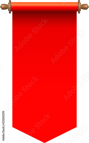 Red ancient scroll clip art