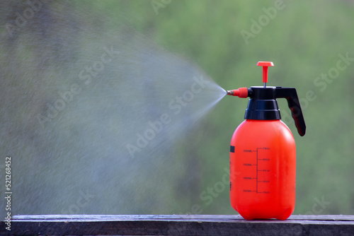 An insect sprayer sprays poison from pests.