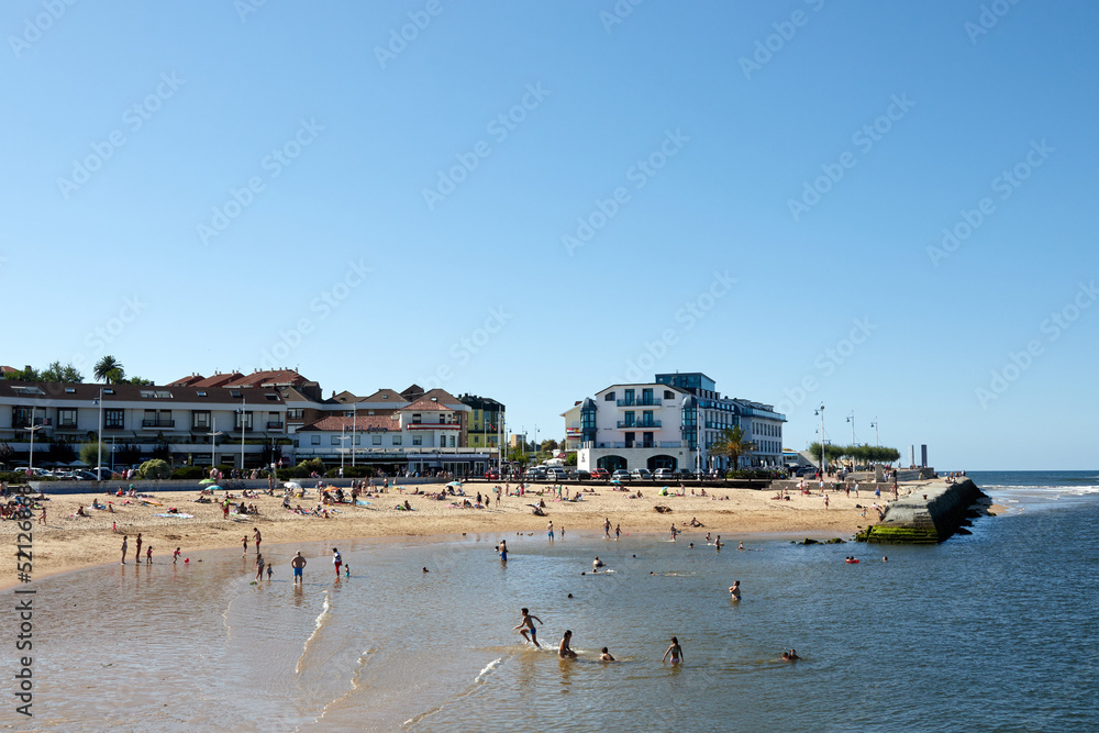 Ribera beach, Suances, Cantabria, Spain