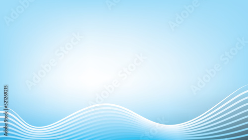 Illustration of white wave in the blue and white background