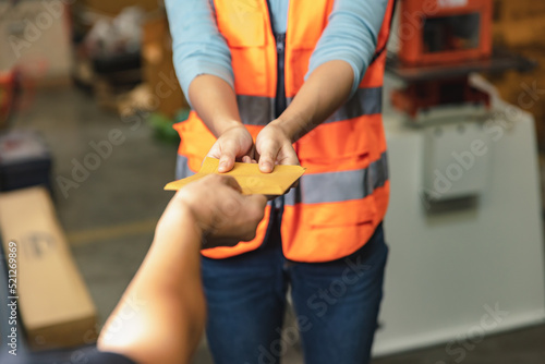 Canvas Print Engineer worker employee recieve salary with working overtime bonus money payday