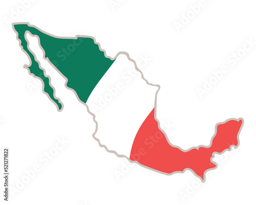 mexico map illustration