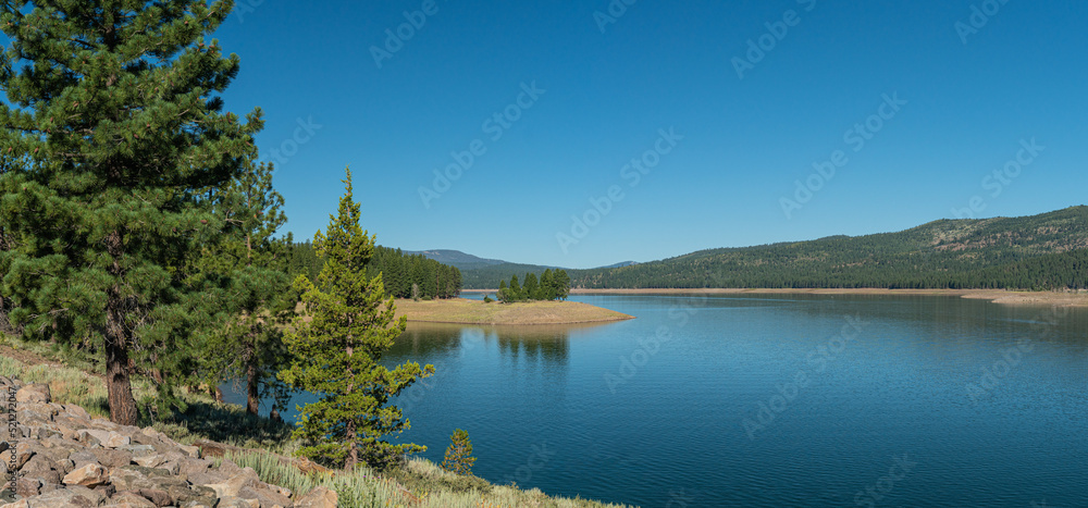Blue California Reservoir Water
