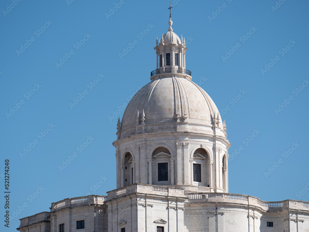 Teilaufnahme Kuppel des nationalen Pantheon in Lissabon, Portugal