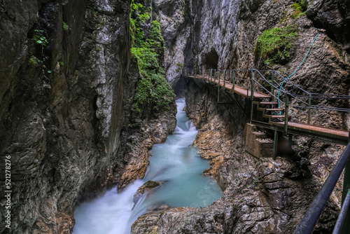 Ansicht der Leutaschklamm bei Mittenwald photo