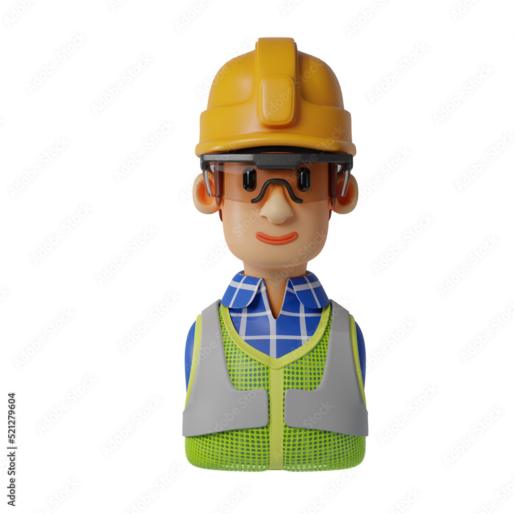 builder with helmet builder with helmet