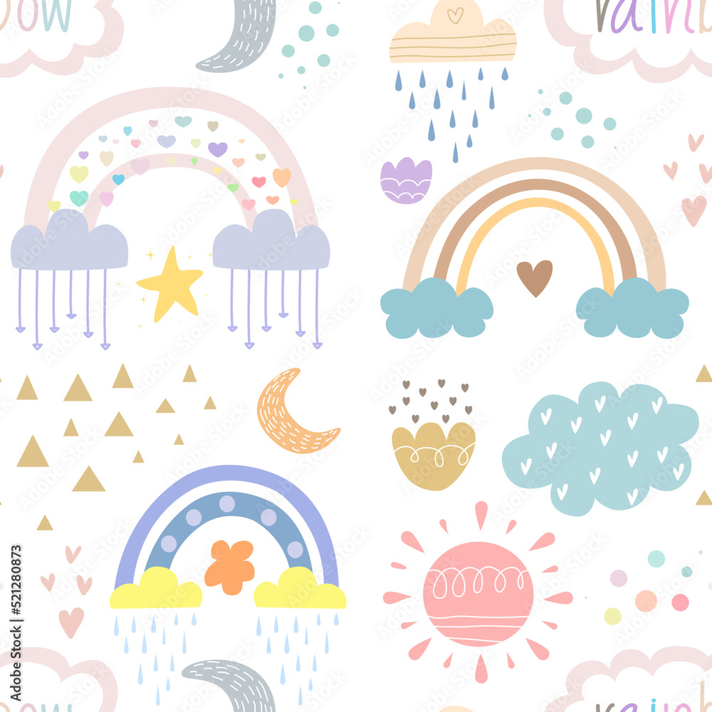 rainbow seamless pattern rainbow seamless pattern