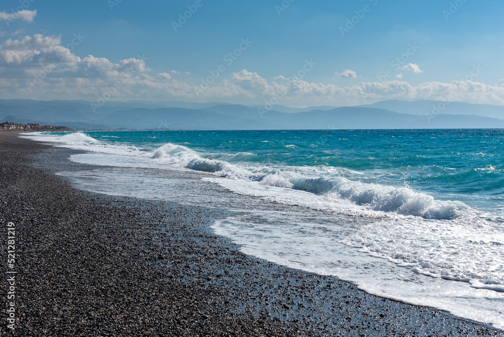 Obraz premium a beach in the Mediterranean sea