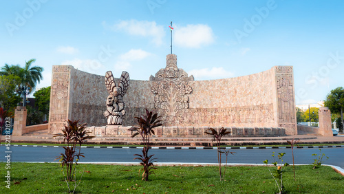 Merida Yucatan Mexico-Monumento a la Patria en Paseo de Montejo